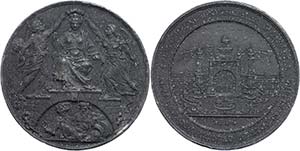 Medallions Foreign before 1900 Belgium, tin ... 