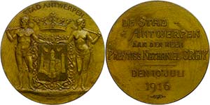 Medallions Germany after 1900 Belgium, ... 