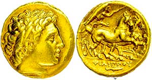 Macedonia Teos, stater (8, 55 g), Philipp ... 