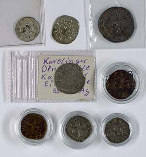 Coins Middle Ages foreign Lot from nine ... 