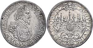 Augsburg Imperial City Thaler, 1642, with ... 