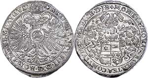 Erbach County Thaler, 1624, with title ... 