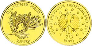 Münzen Bund ab 1946 20 Euro, Gold, 2013, ... 