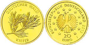 Münzen Bund ab 1946 20 Euro, Gold, 2013, ... 