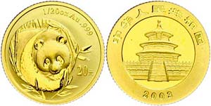 Peoples Republic of China 20 Yuan, Gold, ... 