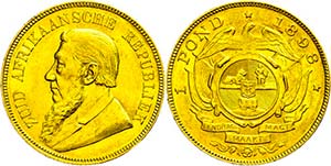 Südafrika Pound, Gold, 1898, Fb. 2, kl. ... 