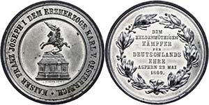 Medallions Foreign before 1900 Austria, tin ... 