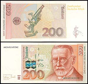 Geldscheine Deutsche Bundesbank 200 Deutsche ... 