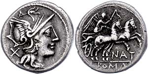 Münzen Römische Republik Pinarius Natta?, ... 