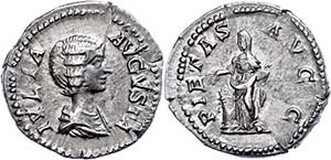Coins Roman Imperial Period Julia Domna, ... 