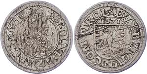 Coins of the Roman-German Empire 2 Kreuzer, ... 