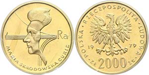 Poland 2000 Zlotych, Gold, 1979, KM 107, ... 