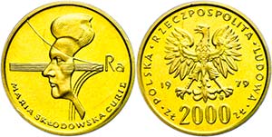 Poland 2000 Zlotych, Gold, 1979, KM 107, ... 