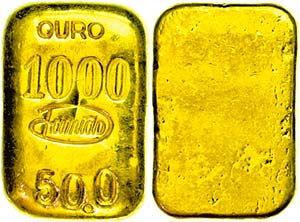 Portugal 50 g gold bullions of the company ... 