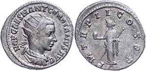 Coins Roman Imperial Period Gordianus III., ... 