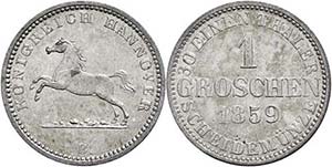 Hannover 1 Groschen, 1859, AKS 149, J. 93, ... 