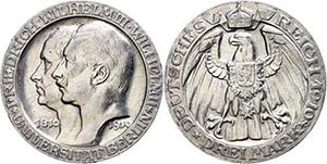 Preußen 3 Mark, 1910, Universität Berlin, ... 