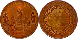 Medallions Germany before 1900 Worms, bronze ... 