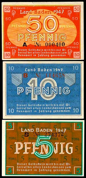 Banknotes Independent / Occupied German ... 