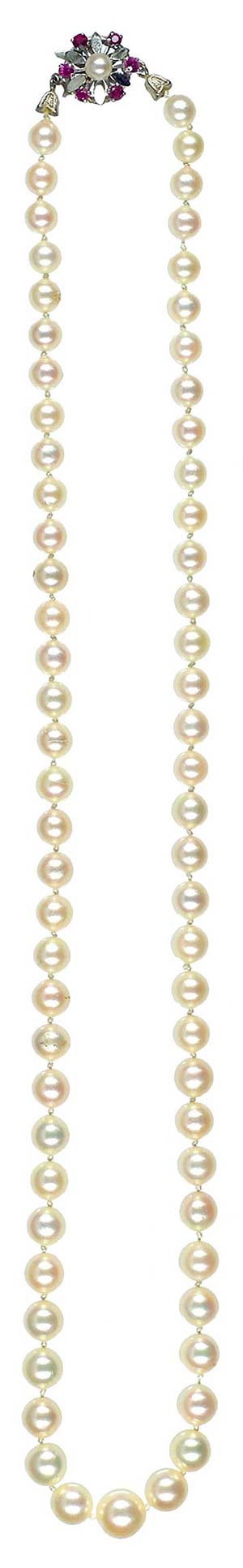 Necklaces Cultured pearl chain in ndividual ... 