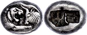 Lydia 1 / 2 stater (5, 24 g), 561-546 BC, ... 