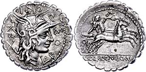 Coins Roman Republic L. Pomponius among ... 