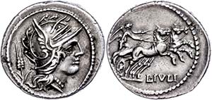 Münzen Römische Republik C. Julius, Denar ... 