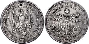 Augsburg Imperial City Double taler (58, 17 ... 