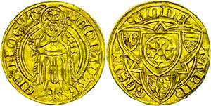 Mainz Archdiocese Gold guilders (3, 51 g), ... 