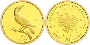 Münzen Bund ab 1946 20 Euro, Gold, 2017, ... 