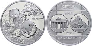 Peoples Republic of China 1 oz silver, ... 