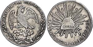 Coins Mexiko 8 Real, 1826, Durango, DO RL, ... 