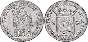 Niederlande Westfriesland, 3 Gulden, 1764, ... 