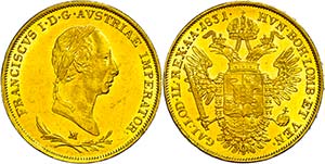 Old Austria Coins until 1918 Sovrano, 1831, ... 