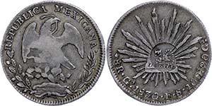 Philippinen 8 Reales, 1830, GA FS, Mexiko, ... 