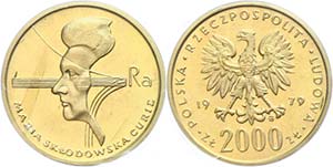 Poland 2000 zloty, Gold, 1979, KM 107, ... 