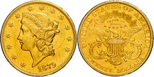 Coins USA 20 Dollars, Gold, 1879, Mzz S San ... 