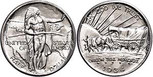 Coins USA 1 / 2 Dollar, 1934, D, Oregon ... 