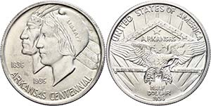 Coins USA 1 / 2 Dollar, 1936, Arkansas, KM ... 