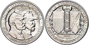 Coins USA 1 / 2 Dollar, 1936, gettysburg, KM ... 