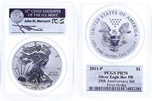 Coins USA Dollar, 2011, P, Silver eagle, in ... 