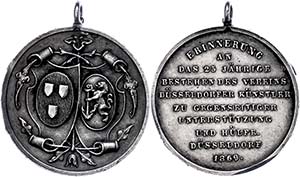 Medallions Germany before 1900 Düsseldorf, ... 