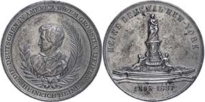 Medallions Germany before 1900 Tin medal ... 