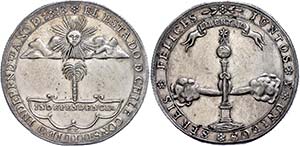 Medallions Foreign before 1900 Chile, silver ... 