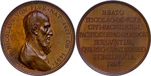Medaillen Ausland vor 1900 Schweiz, Nicolaus ... 