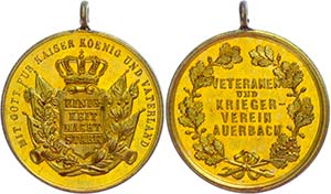 Medaillen Deutschland nach 1900 Auerbach, ... 