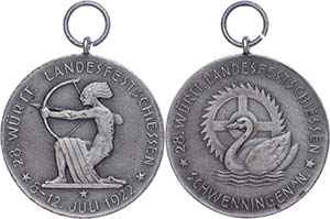 Medallions Germany after 1900 Schwenningen, ... 