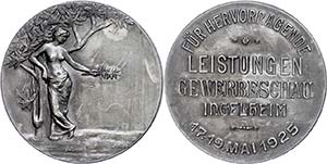 Medallions Germany after 1900 Ingelheim, ... 