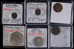German Coins Until 1871 Saxony, 16. / 19th ... 