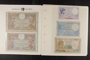 Banknotes of Europe France, ... 